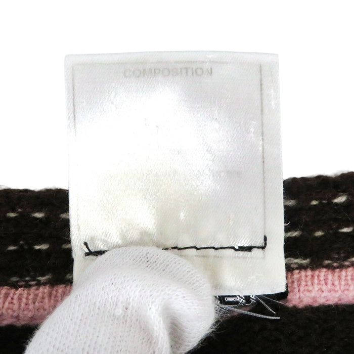 CHANEL 
05A COCO CC ココボタン ロゴ ノーカラー 
ココマーク カシミヤ カーディガン