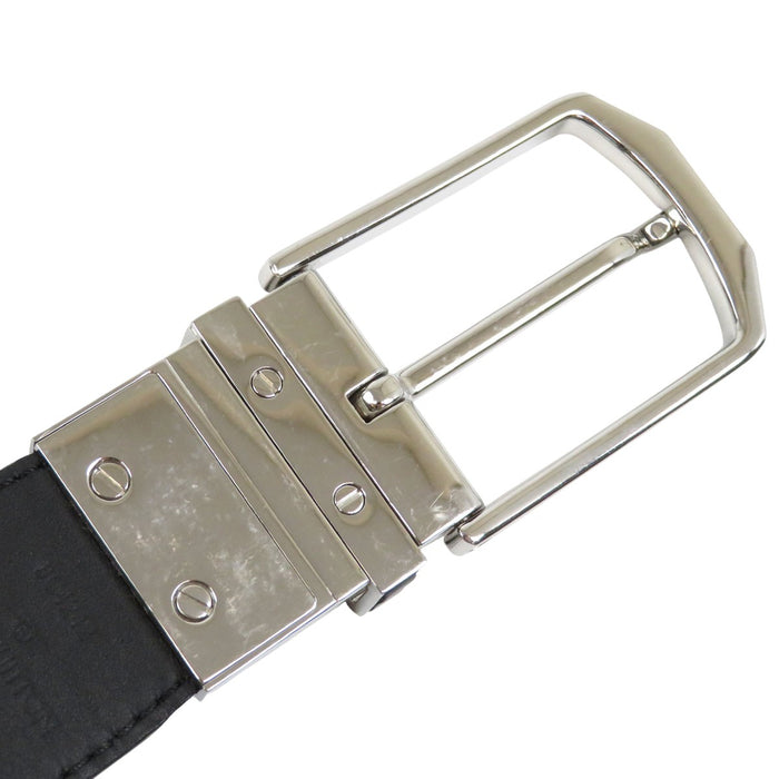 LOUIS VUITTON 
Ceinture Damier Infini 35MM en cuir avec logo LV et ferrures couleur argent