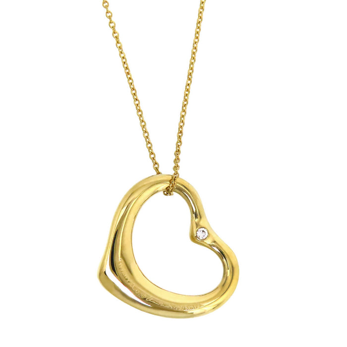 TIFFANY&Co. 
Open Heart Necklace Diamond