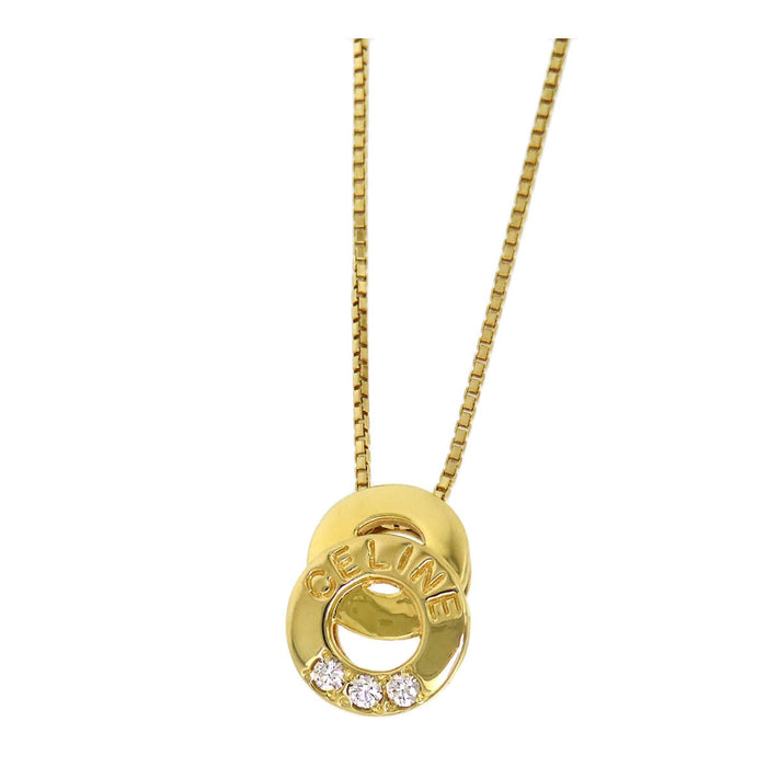CELINE 
ダブルサークル ネックレス