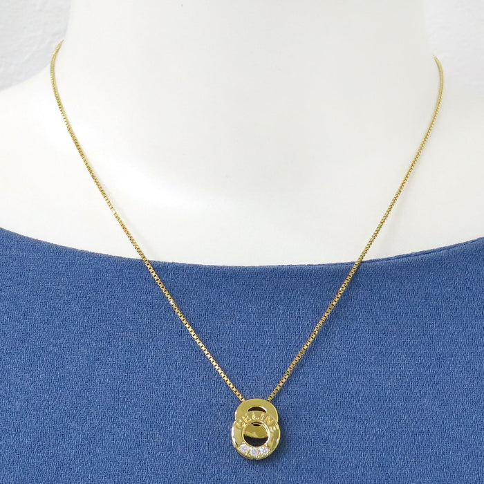 CELINE 
ダブルサークル ネックレス