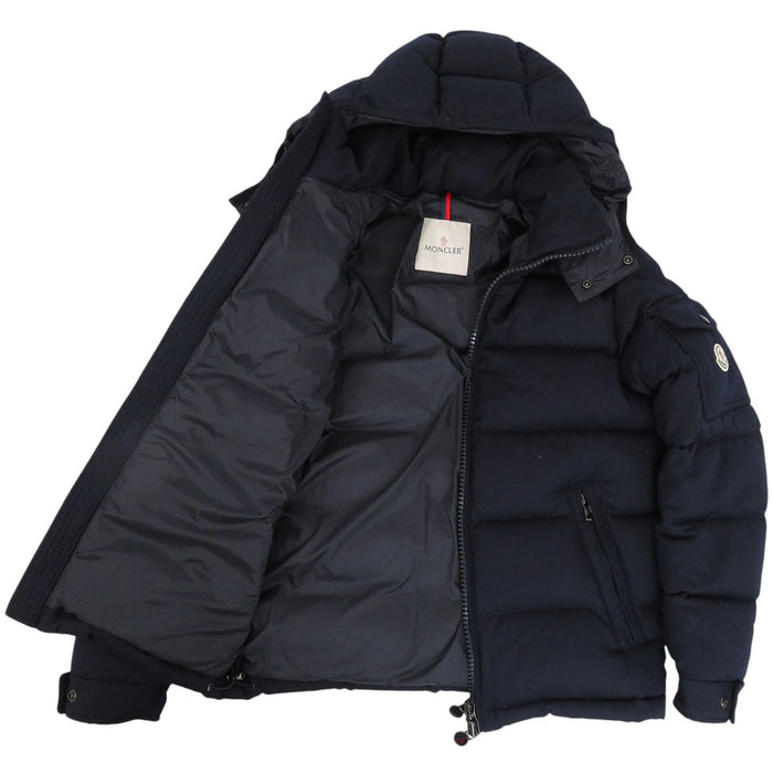 MONCLER 
ワッペン フード ダブルジップ ウール 
MONTGENEVRE モンジュネーブル ダウンジャケット