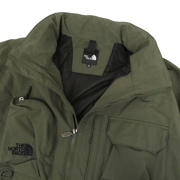 THE NORTH FACE 
ロゴ 刺繍 ハイネック メッシュ ジップアップ ナイロン 
フィールド ユーティリティ ジャケット