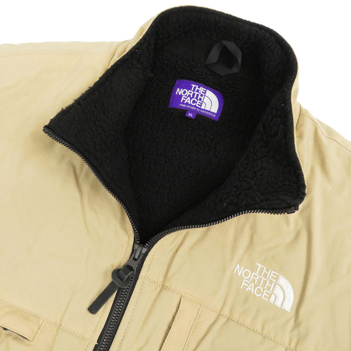 THE NORTH FACE 
Purple Label ロゴ 刺繍 ハイネック ダブルジップ 
パープルレーベル field denali 切替 ボア ジャケット