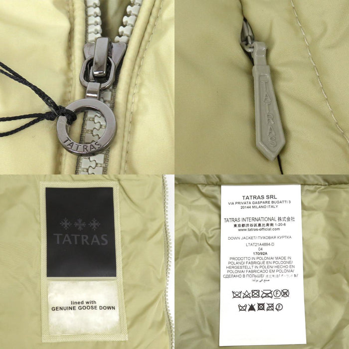 TATRAS 
ロゴ ワッペン ナイロン 
POLITEAMA ポリテアマ ダウンコート