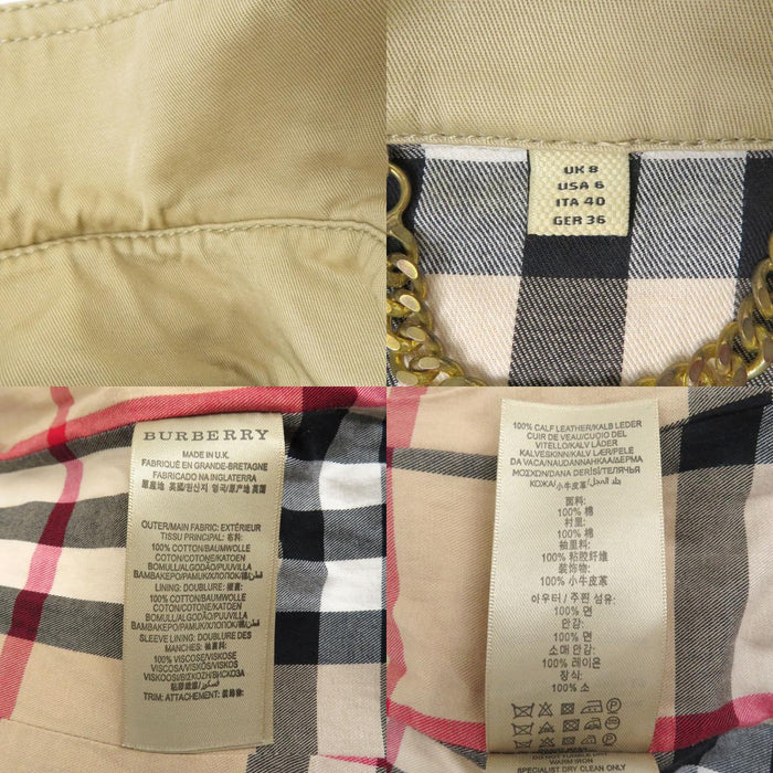 BURBERRY 
裏地チェック 
トレンチコート