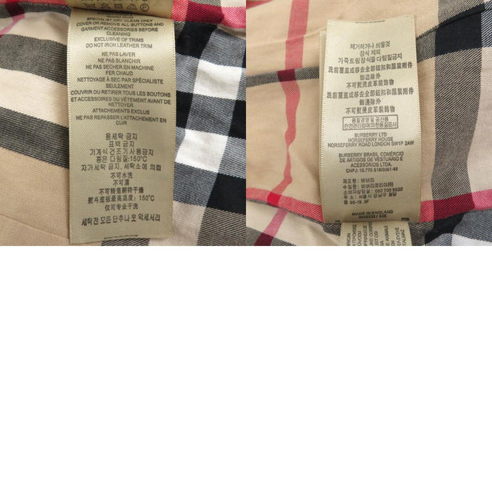 BURBERRY 
裏地チェック 
トレンチコート