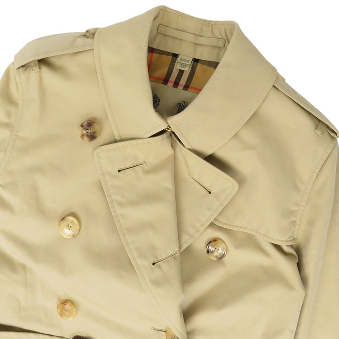 BURBERRY 
ロング ベルト 裏地チェック柄 コットン 
THE KENSINGTON LONG ケンジントン トレンチコート