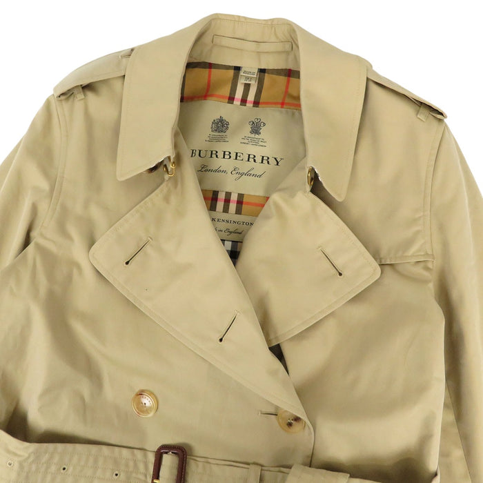 BURBERRY 
ロング ベルト 裏地チェック柄 コットン 
THE KENSINGTON LONG ケンジントン トレンチコート