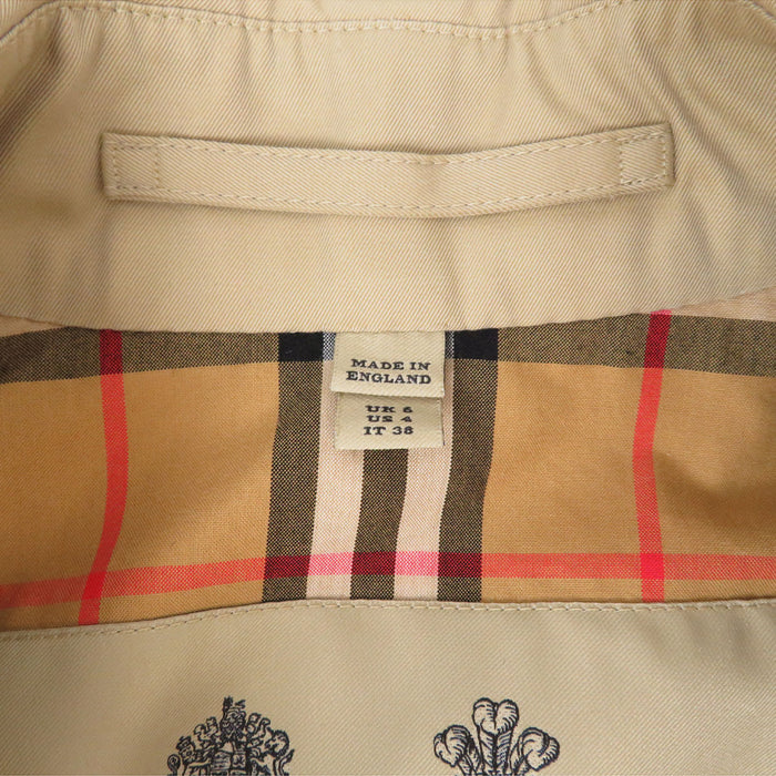 BURBERRY 
ロング ベルト 裏地チェック柄 コットン 
THE KENSINGTON LONG ケンジントン トレンチコート