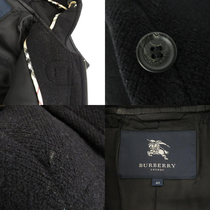 BURBERRY 
ロゴボタン フード ウール 
ダッフルコート