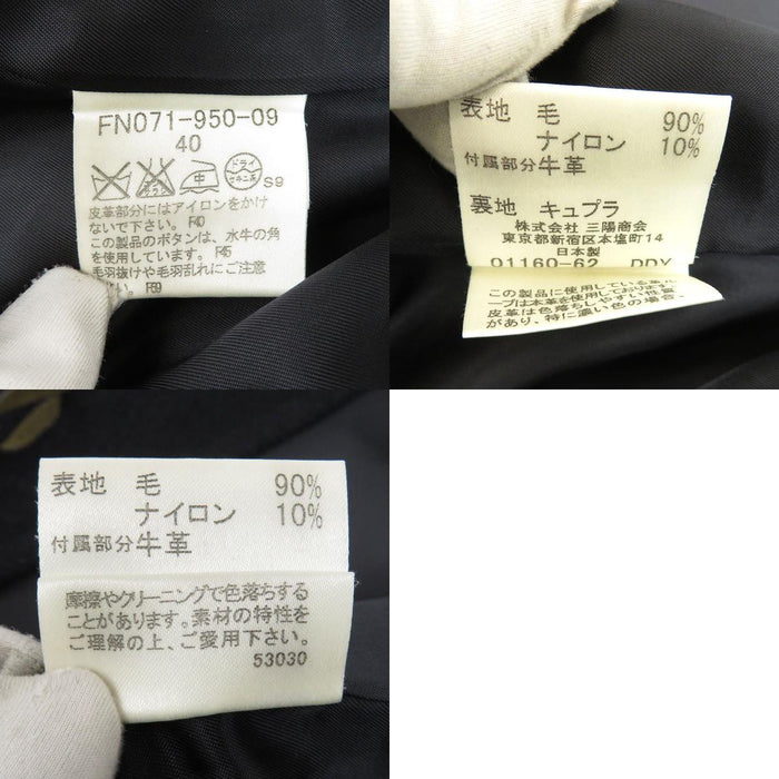 BURBERRY 
ロゴボタン フード ウール 
ダッフルコート