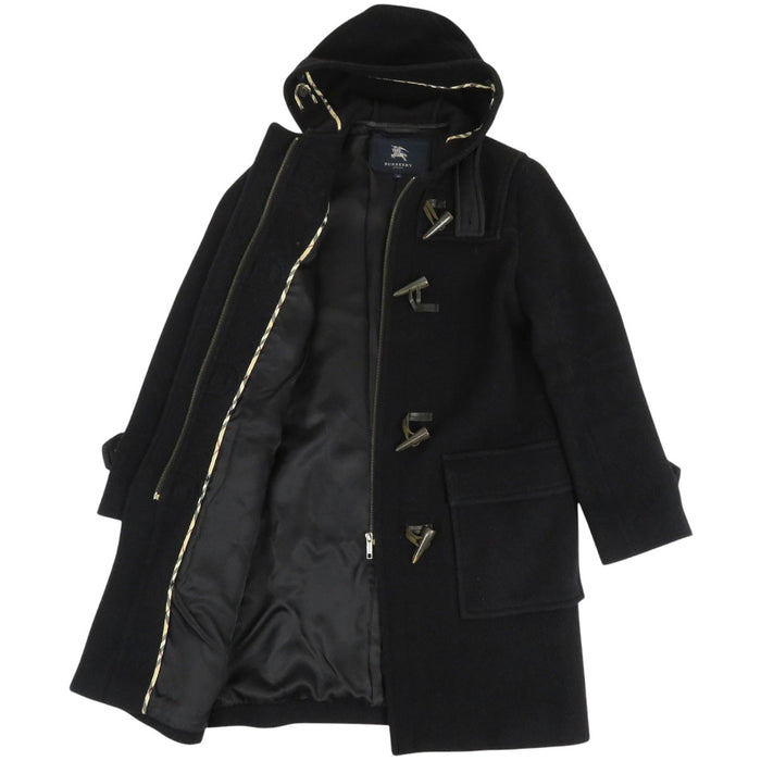 BURBERRY 
ロゴボタン フード ウール 
ダッフルコート