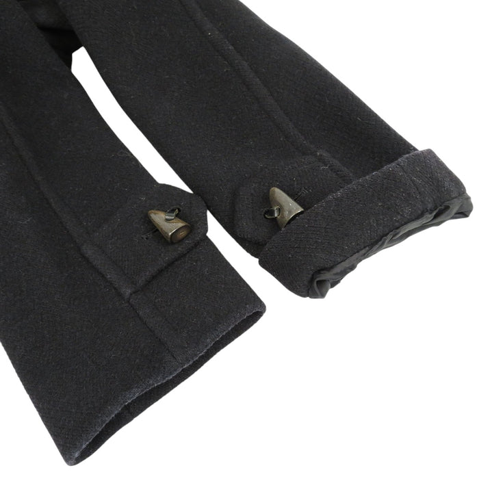 BURBERRY 
ロゴボタン フード ウール 
ダッフルコート