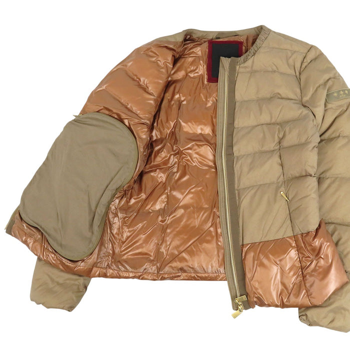 TATRAS 
ロゴ ワッペン ノーカラー ダブルジップ ナイロン 
BREVA ブレヴァ ダウンジャケット