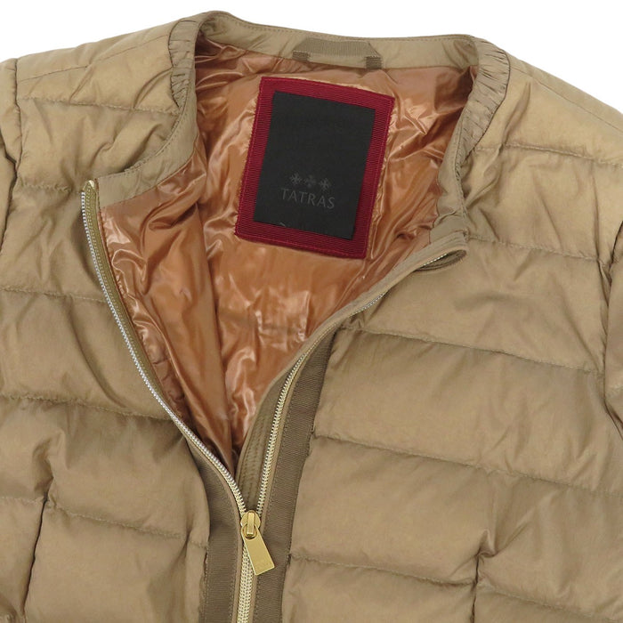 TATRAS 
ロゴ ワッペン ノーカラー ダブルジップ ナイロン 
BREVA ブレヴァ ダウンジャケット