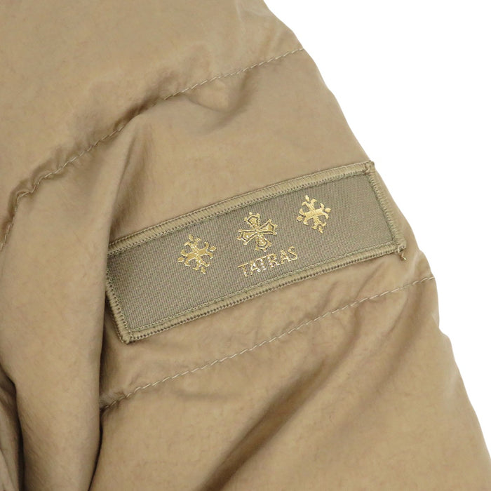 TATRAS 
ロゴ ワッペン ノーカラー ダブルジップ ナイロン 
BREVA ブレヴァ ダウンジャケット