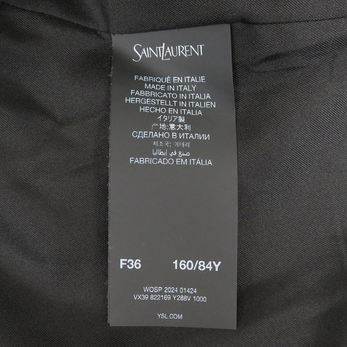 SAINT LAURENT PARIS 
ロゴボタン 
ウール ジャケット