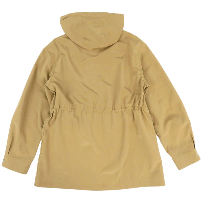 MONCLER 
Écusson Capuche Bouton Logo Polyester fabriqué en 2022 
TREBERON Veste à capuche Treberon