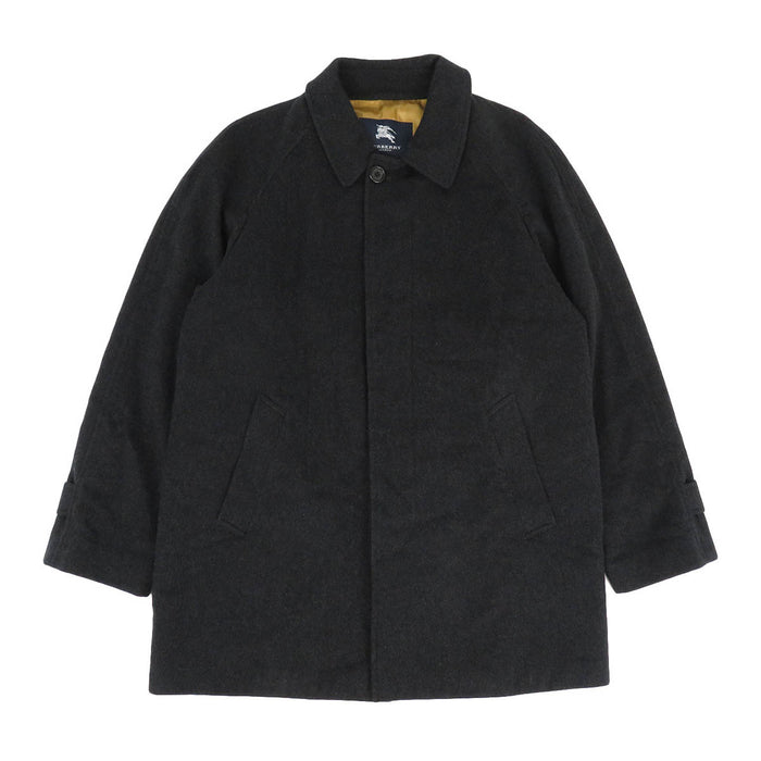 BURBERRY 
ロゴボタン 裏地チェック柄 
ウール コート