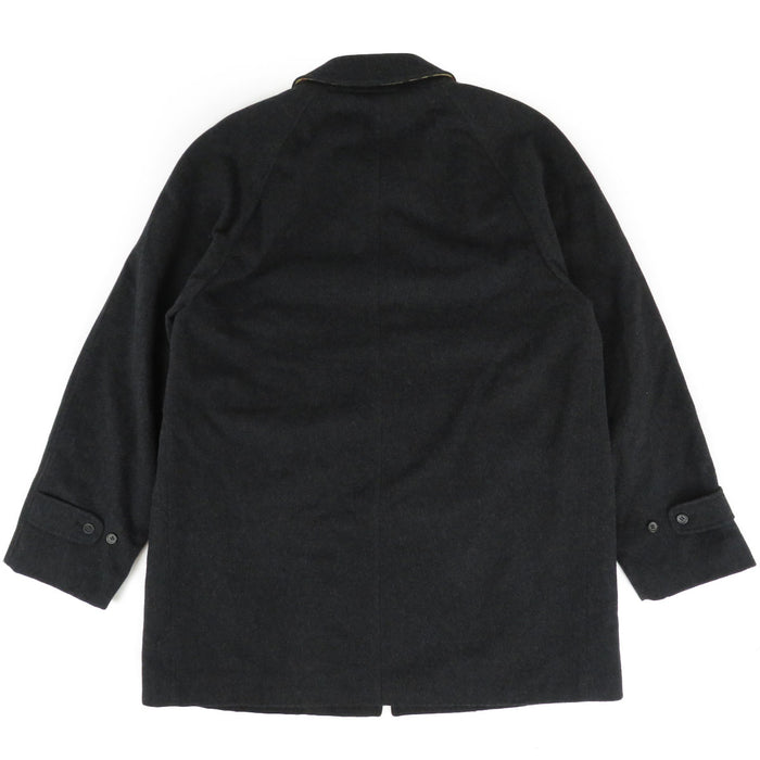 BURBERRY 
ロゴボタン 裏地チェック柄 
ウール コート