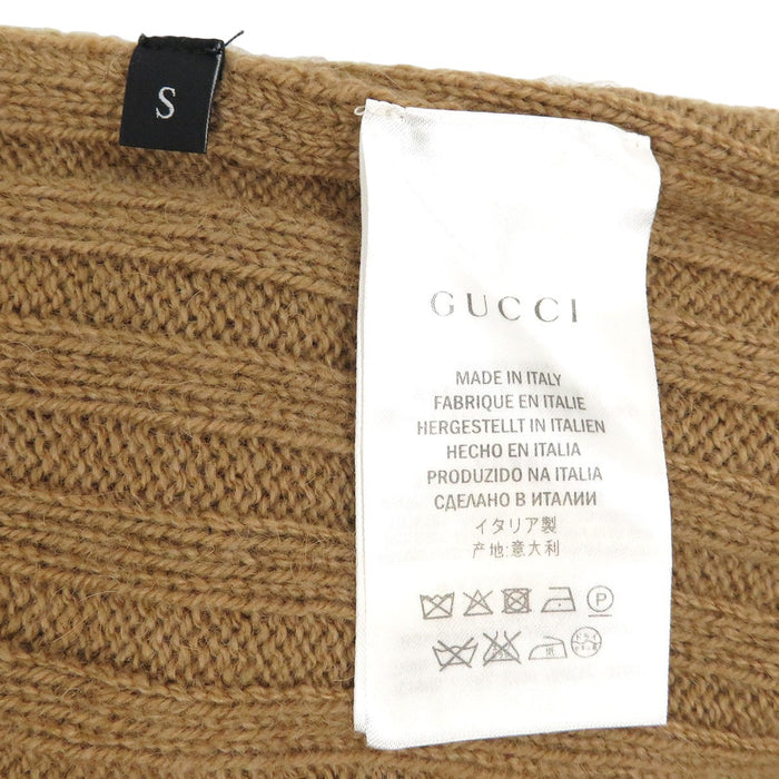 GUCCI 
Dolcevita Interlocking G 
Camel Maglia a coste