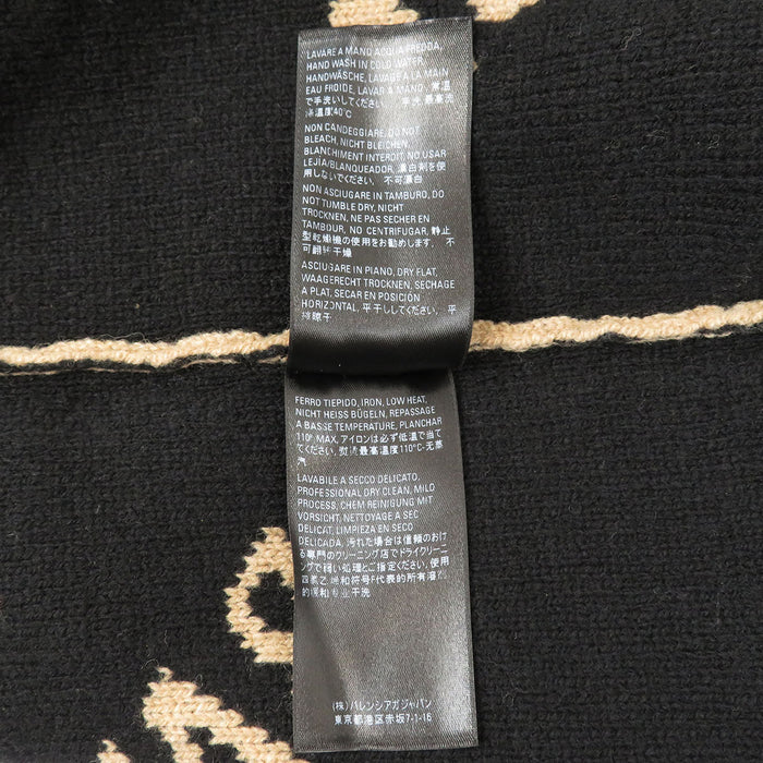 BALENCIAGA 
総柄 ウール 
オールオーバー ロゴ ニット