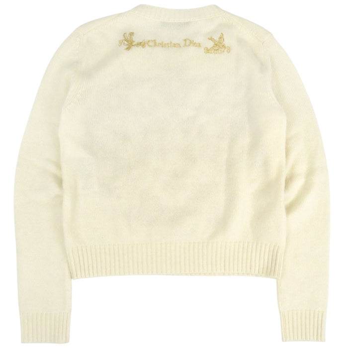 Dior 
刺繍 ロゴ BEE スター 蝶 フラワー ハート 
エンブロイダリー カシミヤ ニット 
クリスチャンディオール