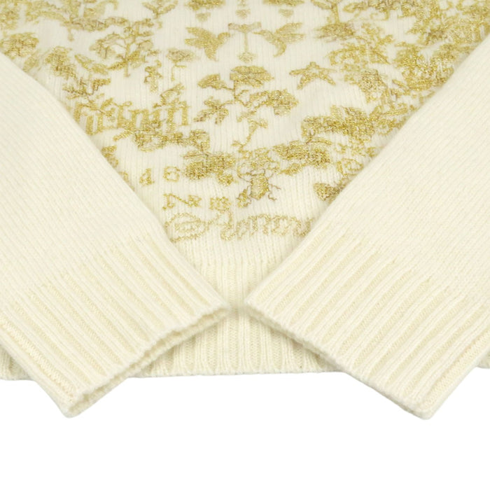 Dior 
刺繍 ロゴ BEE スター 蝶 フラワー ハート 
エンブロイダリー カシミヤ ニット 
クリスチャンディオール