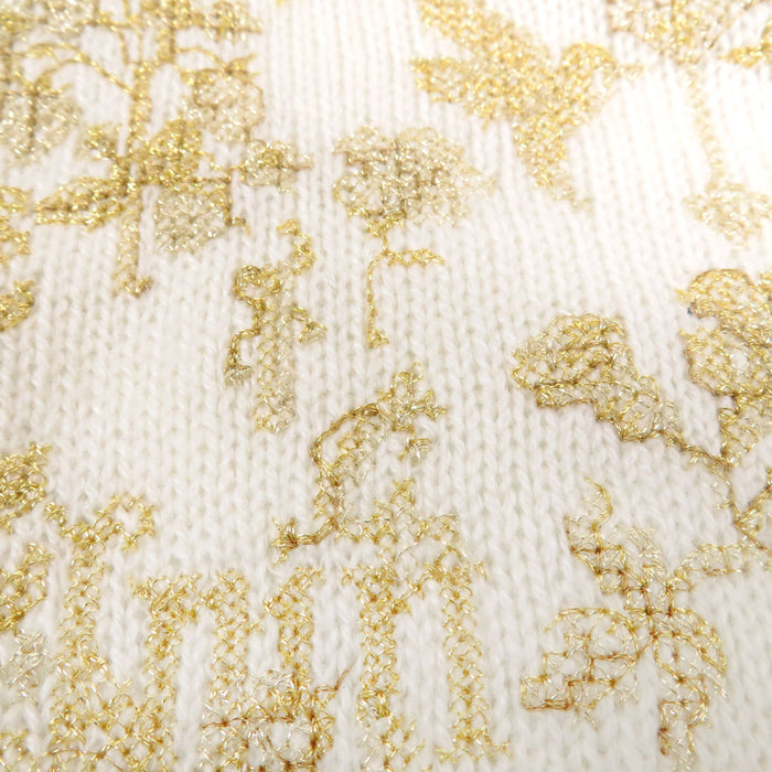 Dior 
刺繍 ロゴ BEE スター 蝶 フラワー ハート 
エンブロイダリー カシミヤ ニット 
クリスチャンディオール
