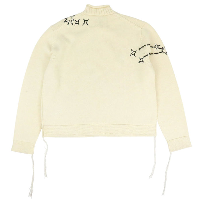 Dior 
ハイネック 星座 フリンジ ウール 
ロゴ 刺繍 ニット 
ディオールオム