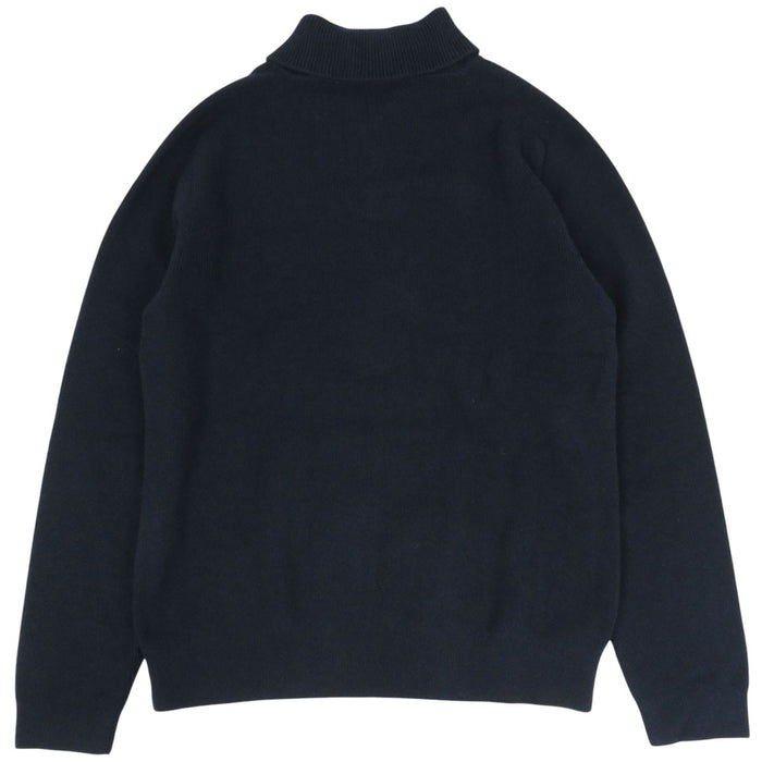 LOUIS VUITTON 
LV ウール コットン 
ショールカラー ニット