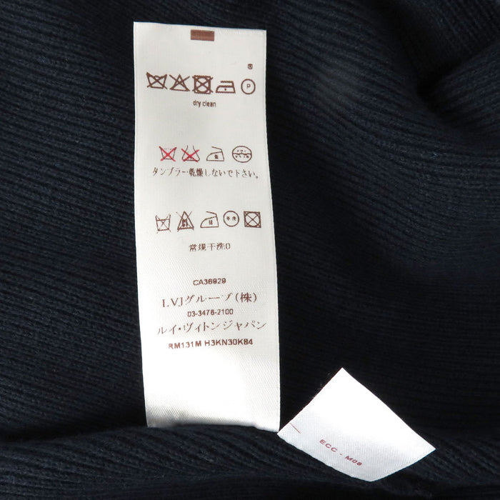 LOUIS VUITTON 
LV ウール コットン 
ショールカラー ニット
