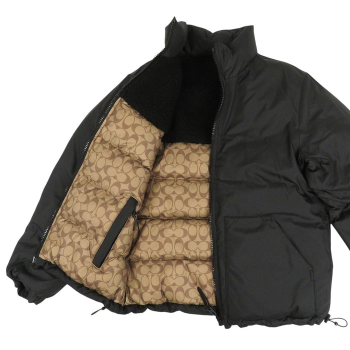 COACH 
ボア 切替 
リバーシブル シェルパ シグネチャー ダウン ジャケット