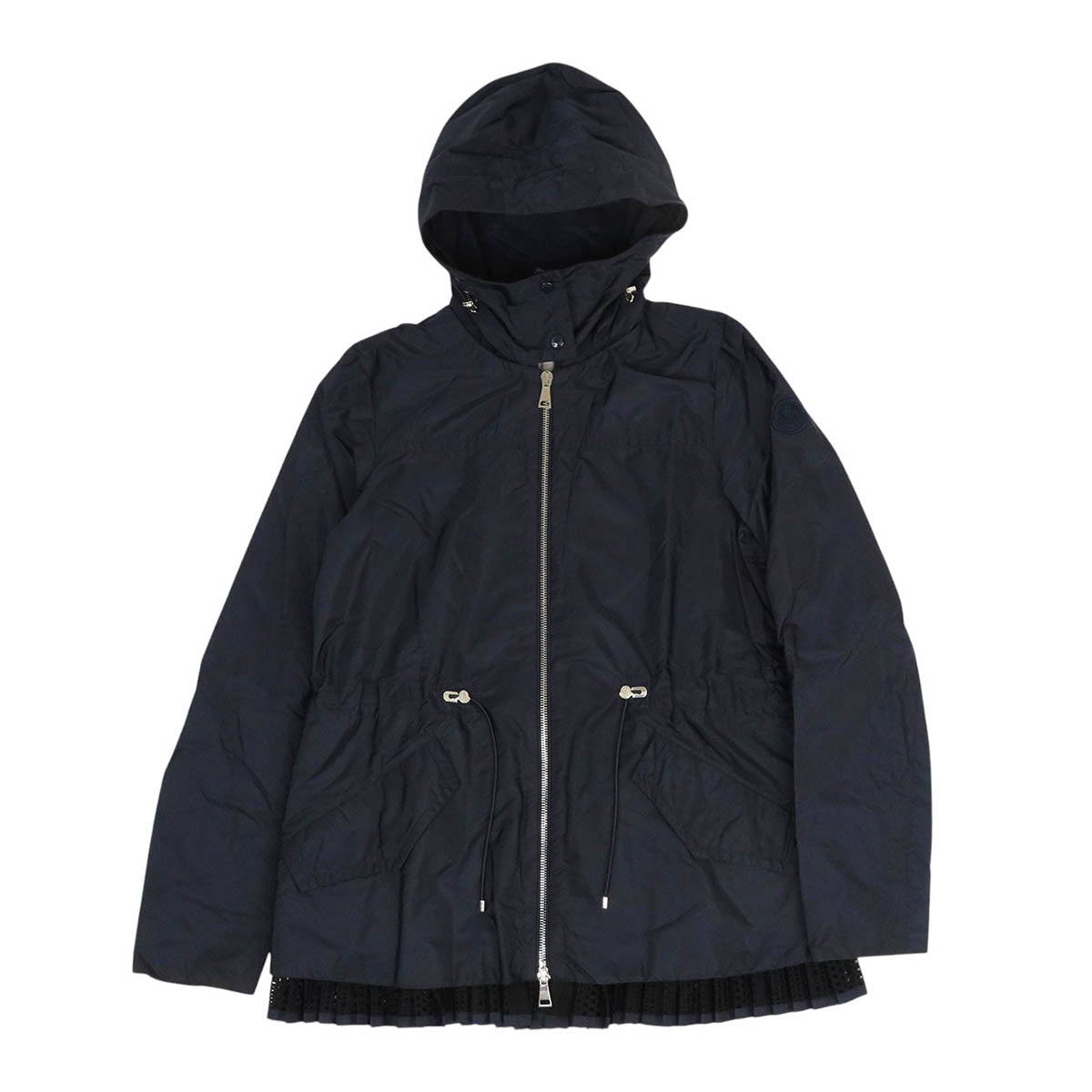 MONCLER ロゴ ワッペン フリル ナイロン BAABA バアバ パーカー– TS