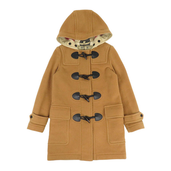 BURBERRY 
チェック ウール レザー 
THE MERSEY ダッフルコート