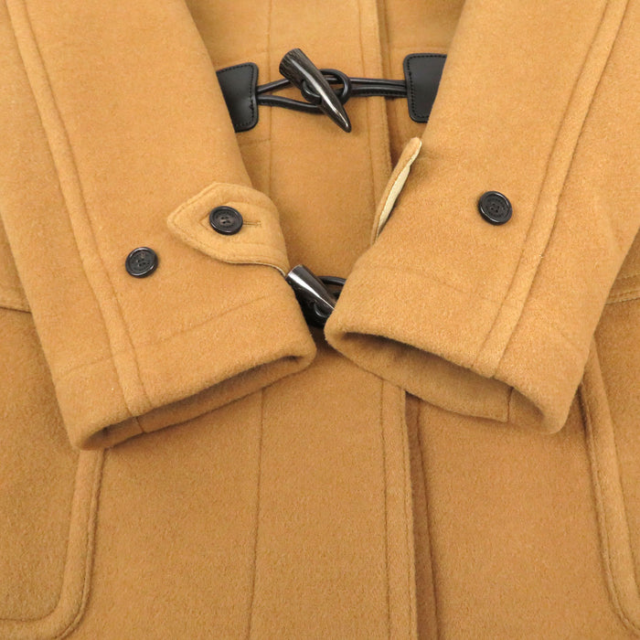 BURBERRY 
チェック ウール レザー 
THE MERSEY ダッフルコート