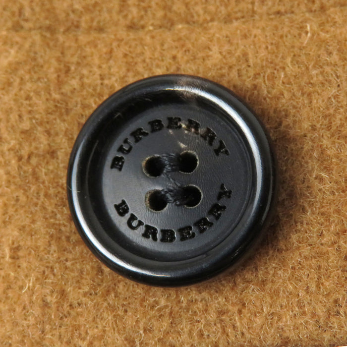 BURBERRY 
チェック ウール レザー 
THE MERSEY ダッフルコート