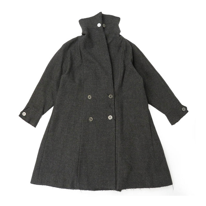 CHANEL 
ロゴボタン 
ウール ロング コート