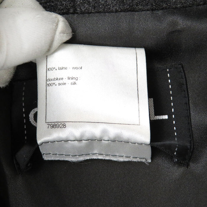 CHANEL 
ロゴボタン 
ウール ロング コート