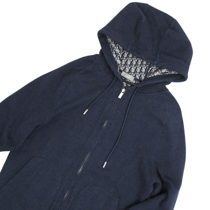 Dior 
ロゴ エンブロイダリー フーディ スウェット カシミヤ コットン 
オブリーク ジップアップ パーカー