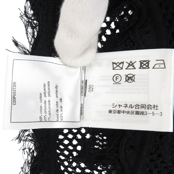 香奈儿  
可可 CC 狮子钮扣 流苏 透视 腰带 22P  
系带 网眼 针织 连衣裙