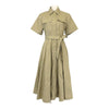 CELINE 
ロゴボタン ベルト コットン 
トリオンフ ハーフスリーブ ベルテッド シャツ ワンピース CELINE -Authentic Pre-owned ワンピース by TS Trading Co., Ltd.