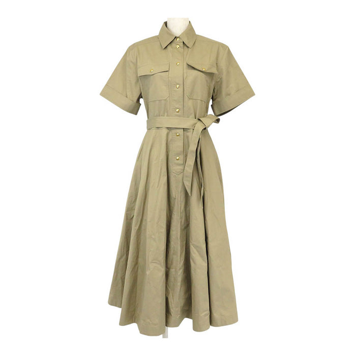 CELINE 
ロゴボタン ベルト コットン 
トリオンフ ハーフスリーブ ベルテッド シャツ ワンピース CELINE -Authentic Pre-owned ワンピース by TS Trading Co., Ltd.