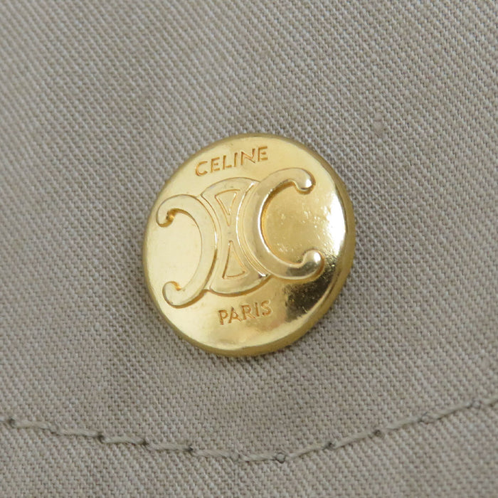 CELINE 
ロゴボタン ベルト コットン 
トリオンフ ハーフスリーブ ベルテッド シャツ ワンピース CELINE -Authentic Pre-owned ワンピース by TS Trading Co., Ltd.