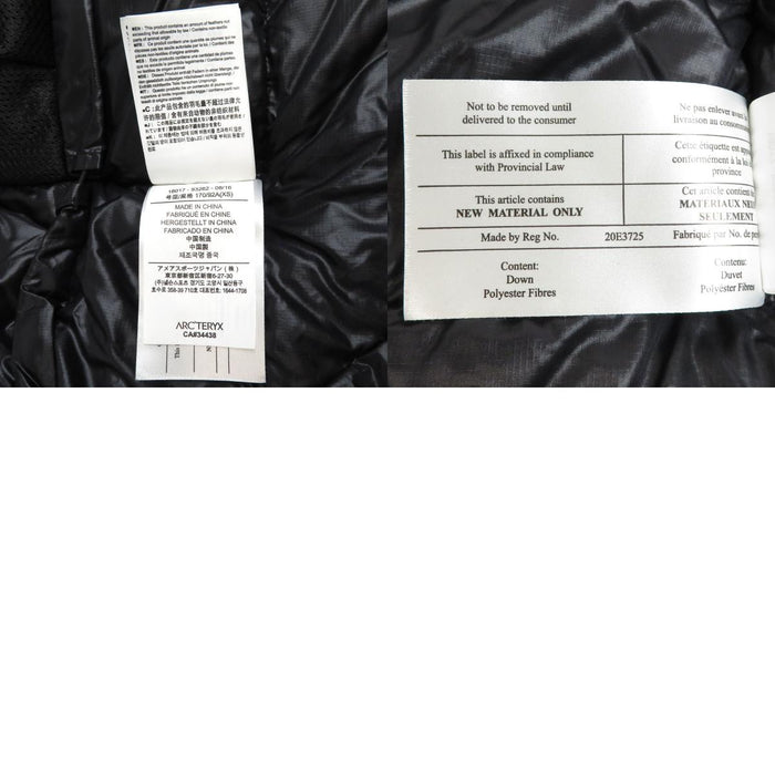 ARC'TERYX 
フード ロゴ ダブルジップ ナイロン 
ダウンジャケット