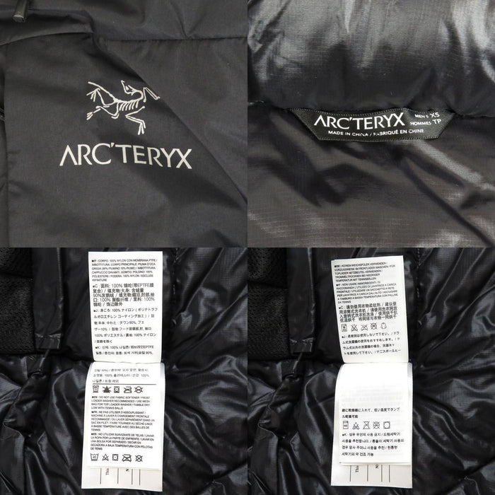 ARC'TERYX 
フード ロゴ ダブルジップ ナイロン 
ダウンジャケット