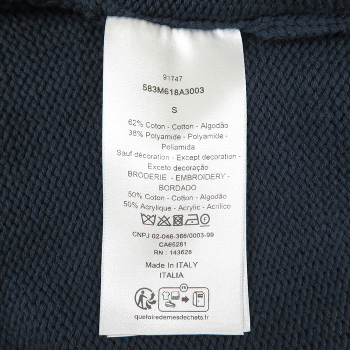 Dior 
コットン混 ナイロン混 
ロゴ 刺繍 ニット 
ディオールオム