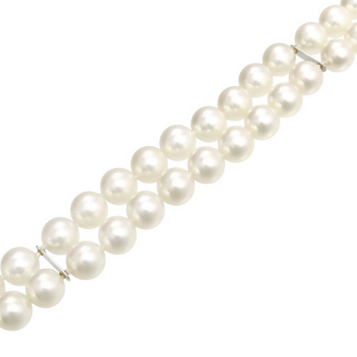 MIKIMOTO 
アコヤ パール 2連 ブレスレット
