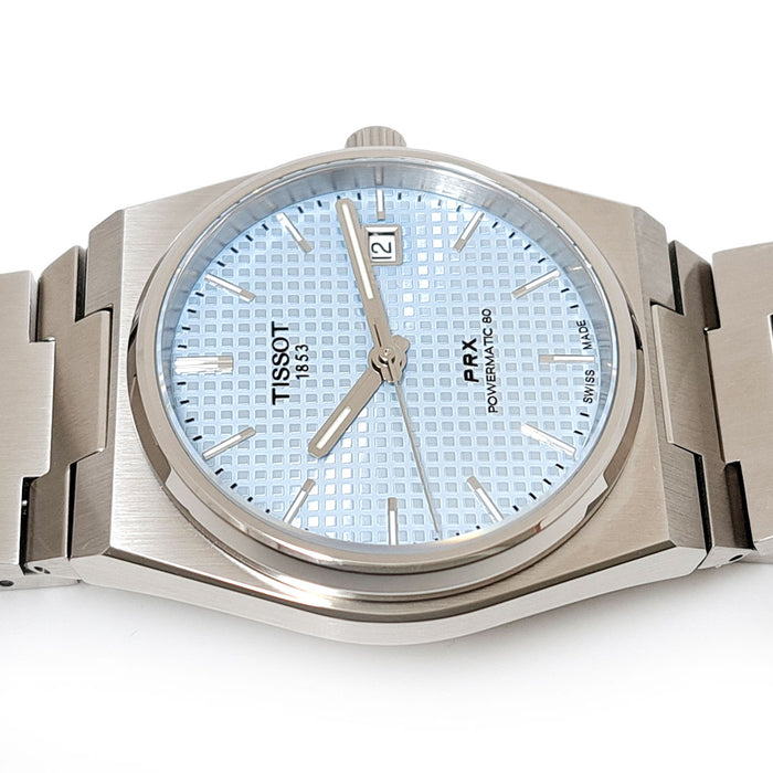 TISSOT 
PRX パワーマティック アイスブルー 
箱ギャラ付